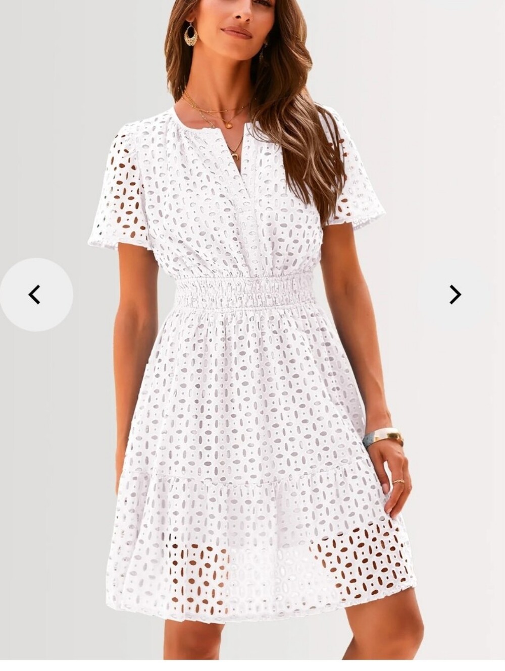Pretty garden nwot white eyelet small